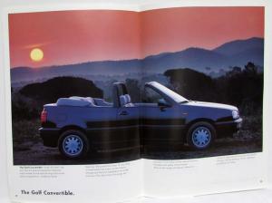 1995 Volkswagen VW Golf Convertible Cabriolet Sales Brochure