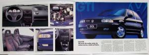1995 Volkswagen VW Gol Sales Folder/Poster - Portuguese Text