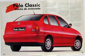 1996 Volkswagen VW Polo Another Kind of Diesel Sales Brochure - Spanish Text