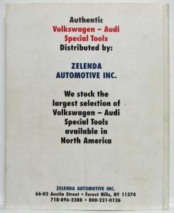 1996 Volkswagen VW Audi Special Tools Catalog