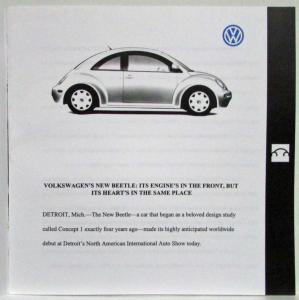 1998 Volkswagen VW New Beetle Launch Sales Brochure