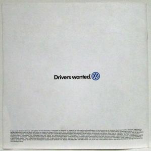 1998 Volkswagen VW New Beetle Launch Sales Brochure