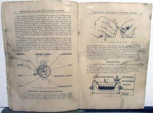 1922 National Sextet Series BB Operation Care Owners Manual Parts List