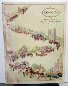 1926 1927 Lincoln Salon Cars Travelogue of Art & Transportation Sales Brochure