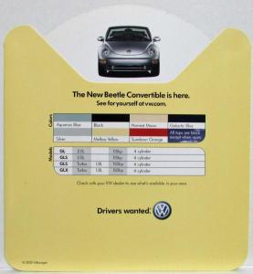 2002 Volkswagen VW New Beetle Sales Wheel