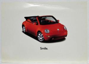 2002 Volkswagen VW New Beetle Smile Dealer Postcard