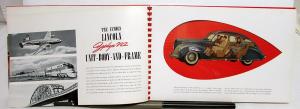 1941 Lincoln Zephyr V-12 Continental Custom Dealer Album Prestige Original