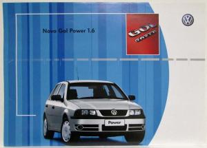 2003 Volkswagen VW Novo Gol Power 1.6 Spec Sheet - Portuguese Text