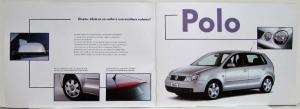 2003 Volkswagen VW Polo Sales Brochure w/ Equipment/Specs Folder Portuguese Text