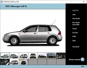 2003 Volkswagen VW Full Line Media Press Kit