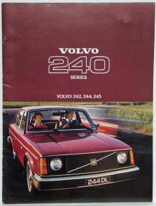 1977 Volvo 240 Series Sales Brochure 242 244 245