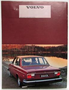 1977 Volvo 240 Series Sales Brochure 242 244 245
