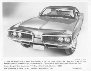 1970 Dodge Coronet 500 Press Photo 0263