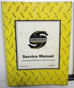 1998-1999 Workhorse Custom Chassis Service Shop Repair Manuals & Supplement