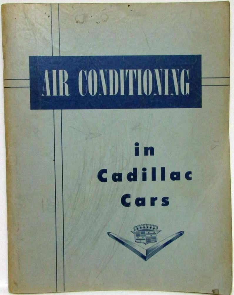 1953 Cadillac Air Conditioning Service Shop Manual - A/C