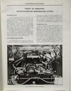 1973 Cadillac Air Conditioning Service Shop Manual Supplement - A/C