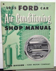 1955 Ford Car Air Conditioning Service Shop Manual - A/C