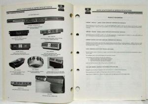 1967-1971 Chrysler Parts Air Conditioners Application & Specifications - A/C