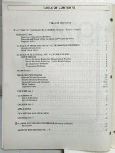 1974 Ford Electric Auto Temp Control Heater-A/C Training Handbook Course