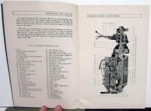 1925 1926 Willys Overland Six Cyl Model 93 Operation Care Owners Manual