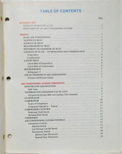 1975 Ford Air Conditioner Refrigeration Systems Technical Reference Manual