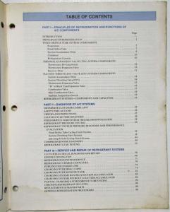 1981 Ford-Lincoln-Mercury Refrigeration Systems Training Handbook