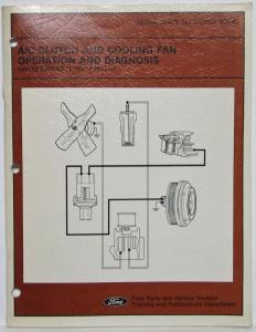 1981-1982 Ford-Mercury A/C Clutch & Cooling Fan Operation & Diagnosis Book