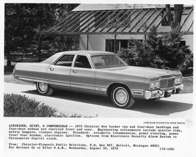 1973 Chrysler New Yorker Press Photo 0102