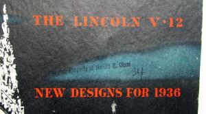 1936 Lincoln V 12 LeBaron Brunn Willoughby Judkins Dealer Sales Brochure Orig