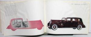 1936 Lincoln V 12 LeBaron Brunn Willoughby Judkins Dealer Sales Brochure Orig