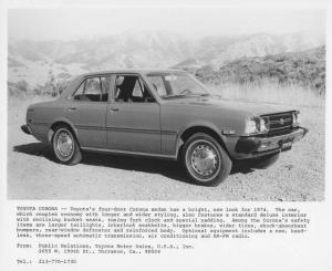 1974 Toyota Corona Press Photo 0044