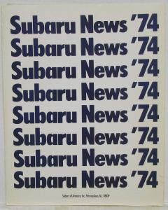 1974 Subaru Media Information Press Kit