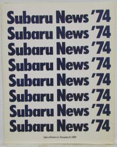 1974 Subaru Media Information Press Kit