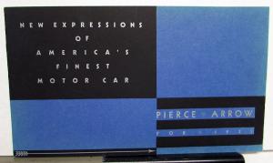 1931 Pierce Arrow Salon Group A & B Motor Car Color Sales Brochure