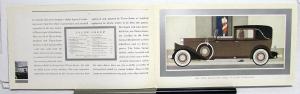 1931 Pierce Arrow Salon Group A & B Motor Car Color Sales Brochure