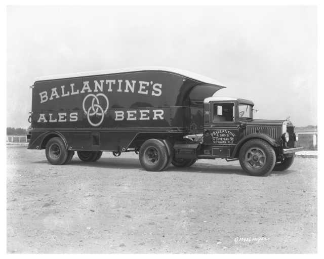 1930s Mack Truck Press Photo 0299 - Ballantine Ales Beer