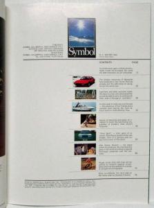 1980 Symbol International Magazine Number 5 Winter - Ferrari Rolls-Royce Riva