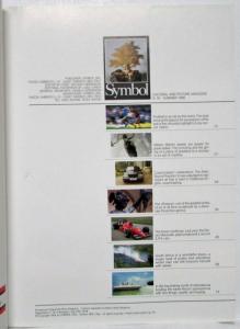 1986 Symbol International Magazine Number 16 Summer - Ferrari Rolls-Royce Riva