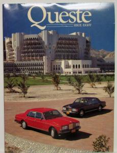 1987 Queste Magazine - Issue Eight - Rolls-Royce & Bentley Owners Supporters