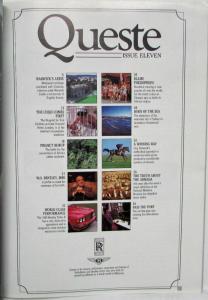 1988 Queste Magazine - Issue Eleven - Rolls-Royce & Bentley Owners Supporters
