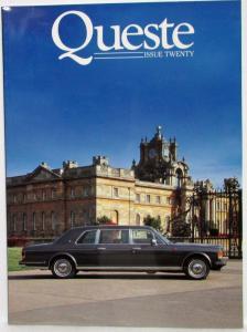 1991 Queste Magazine - Issue Twenty - Rolls-Royce & Bentley Owners Supporters