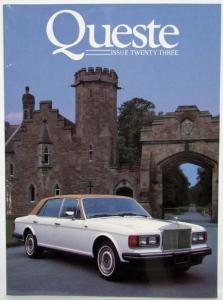 1993 Queste Magazine - Issue 23 - Rolls-Royce & Bentley Owners Supporters