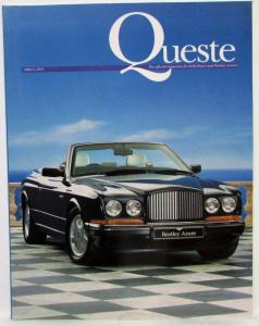 1995 Queste Magazine - Issue 32 Spring - Rolls-Royce & Bentley Owners Supporters