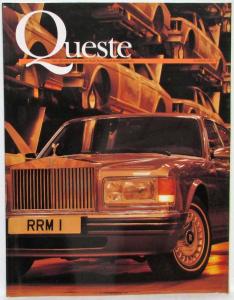 1995 Queste Magazine - Issue 33 Summer - Rolls-Royce & Bentley Owners Supporters