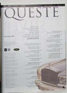 1998 Queste Magazine - Issue 44 Spring - Rolls-Royce & Bentley Owners Supporters