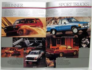 1986 Toyota Cars & Trucks Sales Brochure MR2 4Runner Celica Corolla Camry