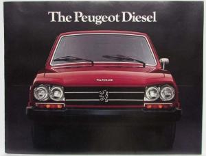 1978 Peugeot 504 Diesel Sales Brochure with Spec Sheet