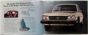 1978 Peugeot 504 Diesel Sales Brochure with Spec Sheet