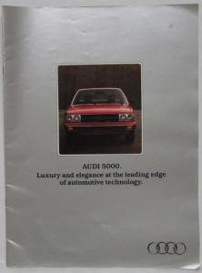 1979 Audi 5000 Large Sales Brochure