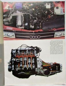 1979 Audi 5000 Large Sales Brochure